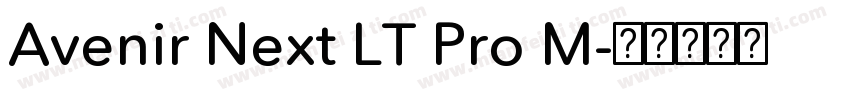Avenir Next LT Pro M字体转换